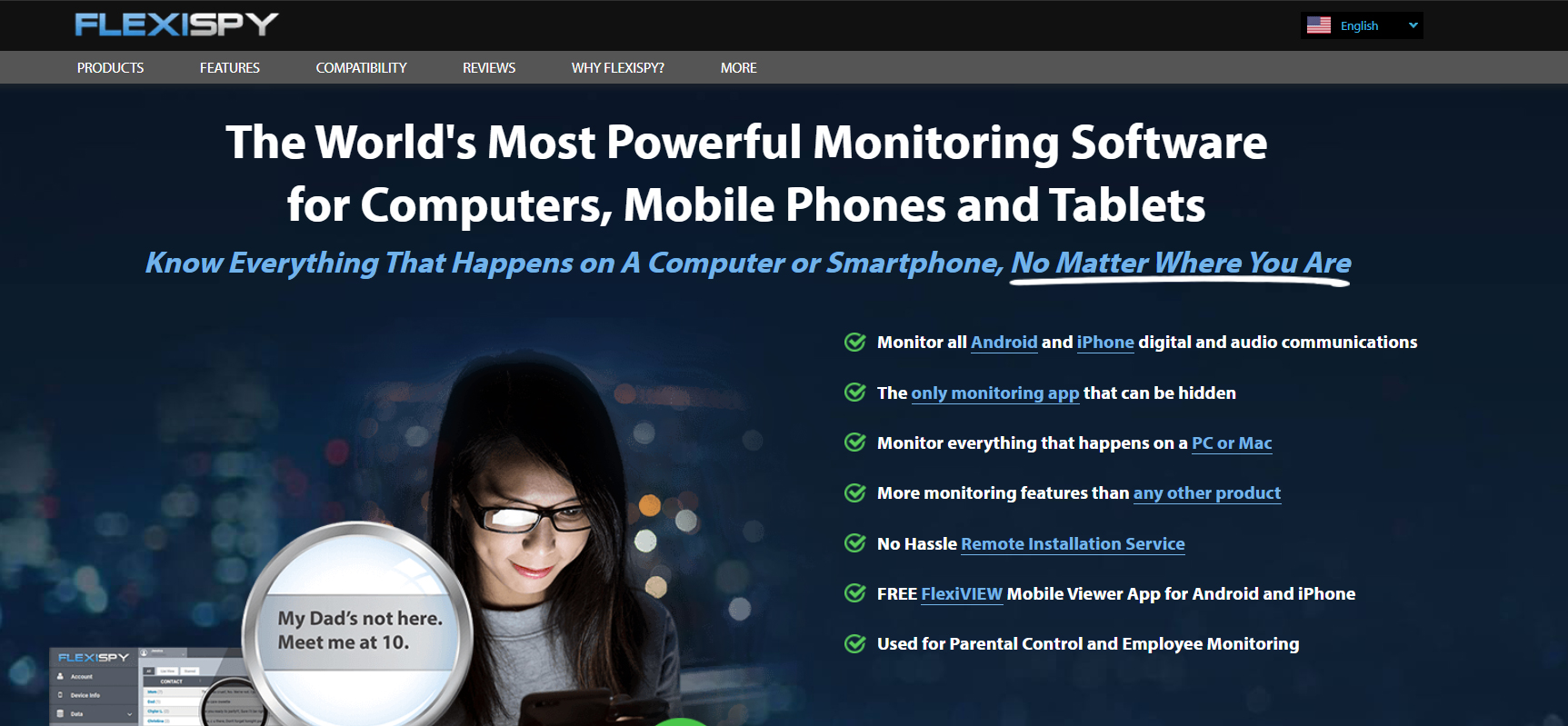 Spy on iPhone with FlexiSpy