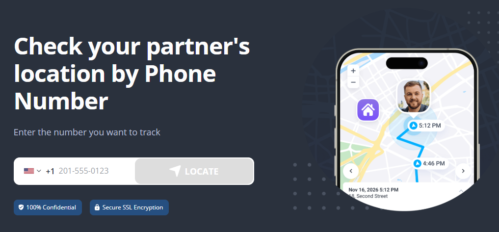 Track an iPhone 17 with it's phone number